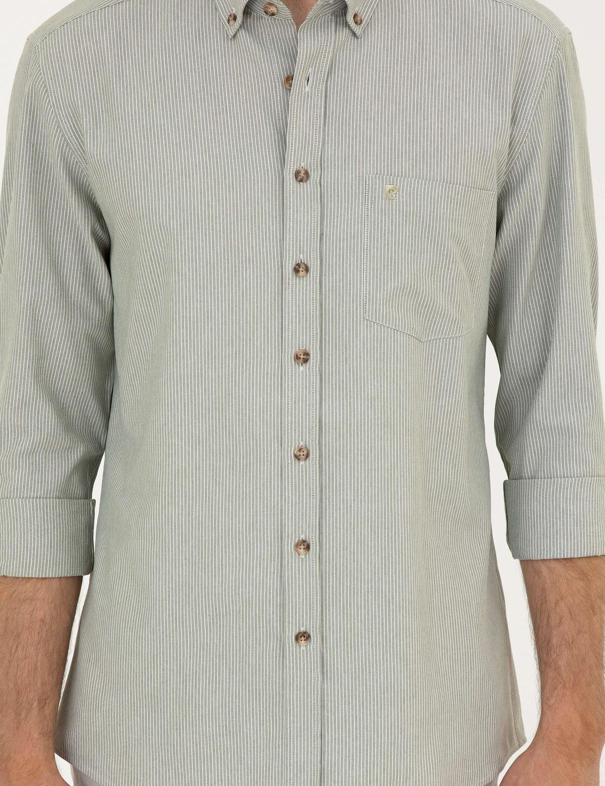 Haki Regular Fit Uzun Kollu Gömlek - 50296061006