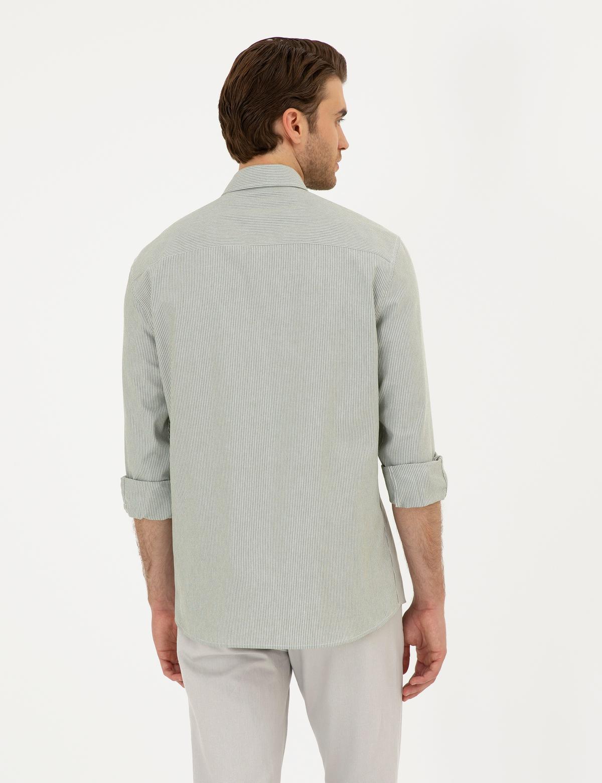 Haki Regular Fit Uzun Kollu Gömlek - 50296061006