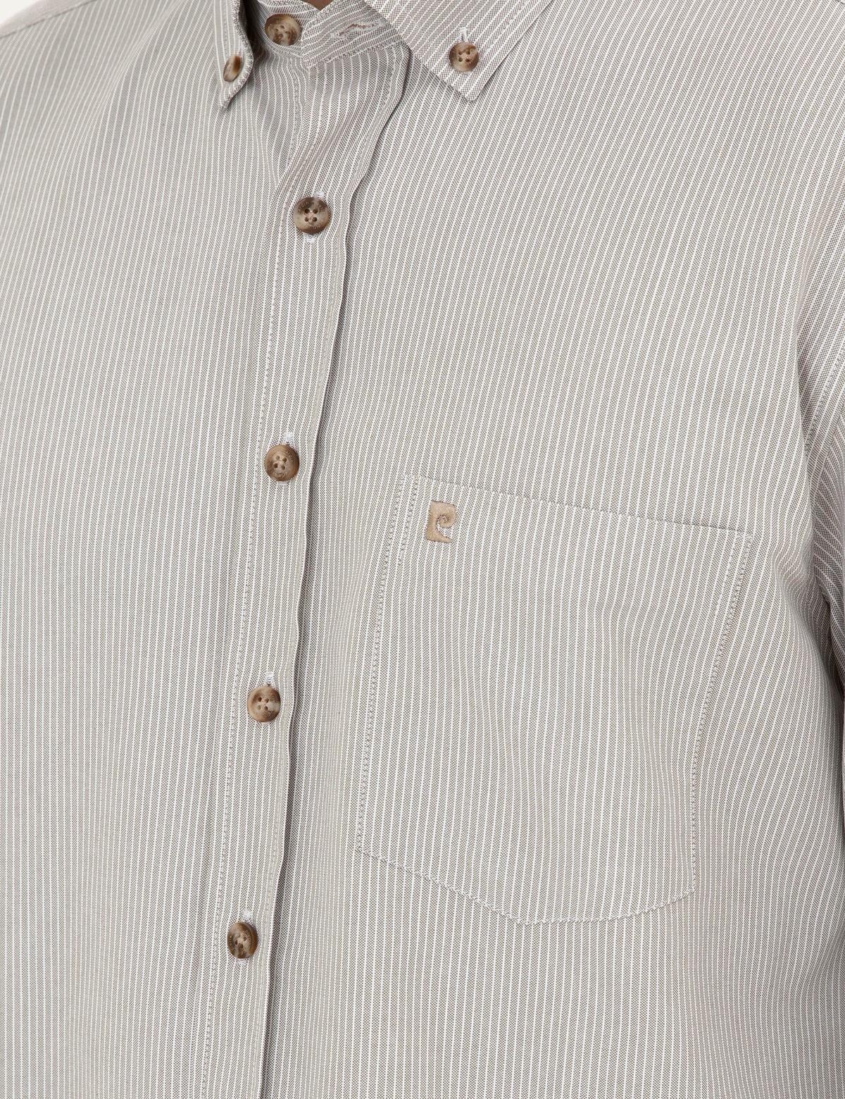 Bej Regular Fit Uzun Kollu Gömlek - 50296061025