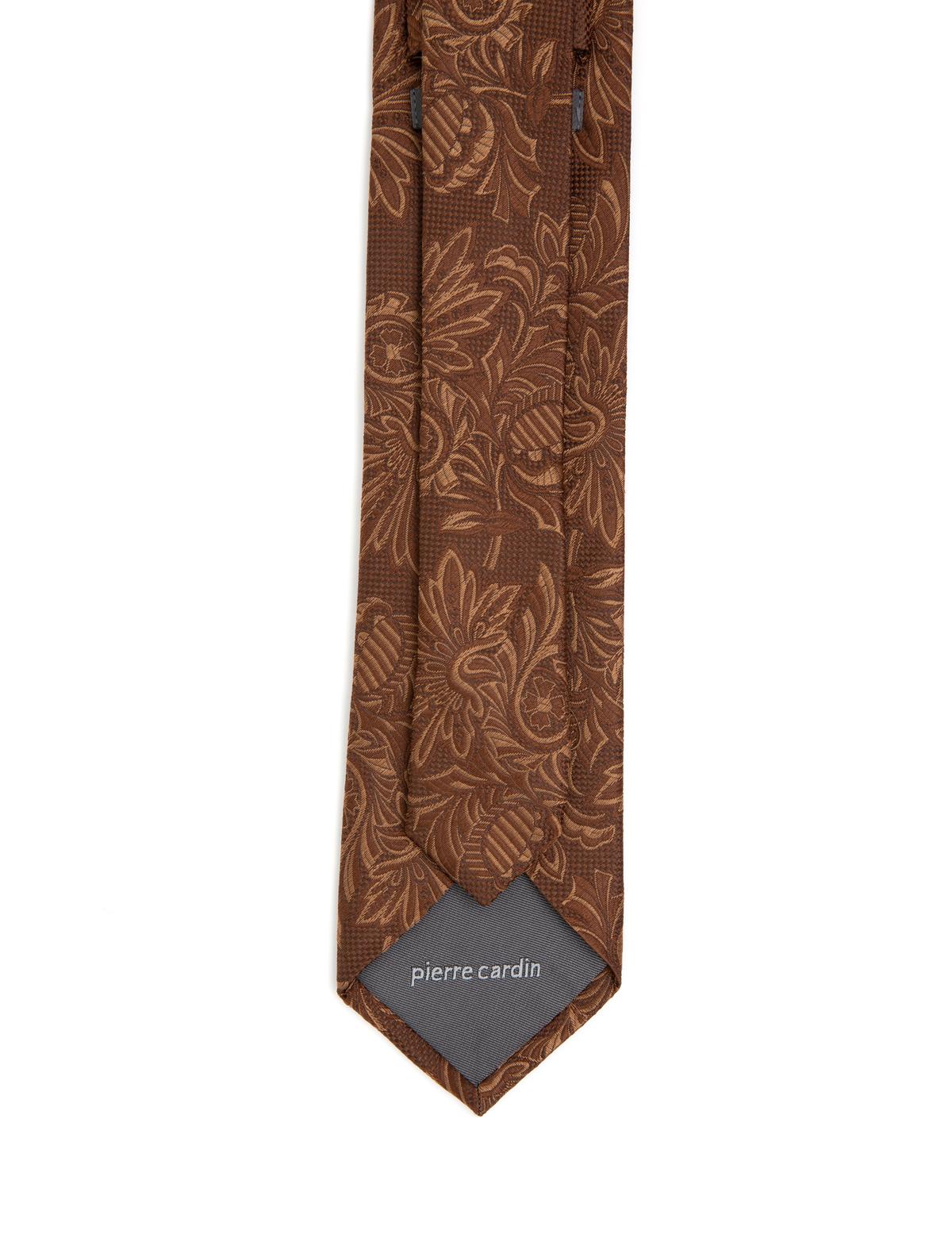 Kahverengi İpek Kravat - 50288415004