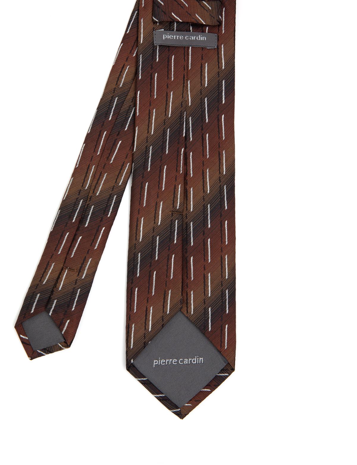 Kahverengi İpek Kravat - 50288414004