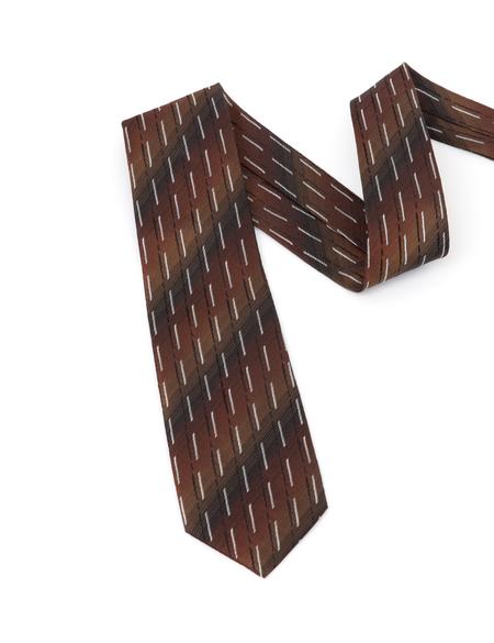 Kahverengi İpek Kravat - 50288414004
