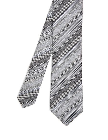 Gri İpek Kravat - 50288417001