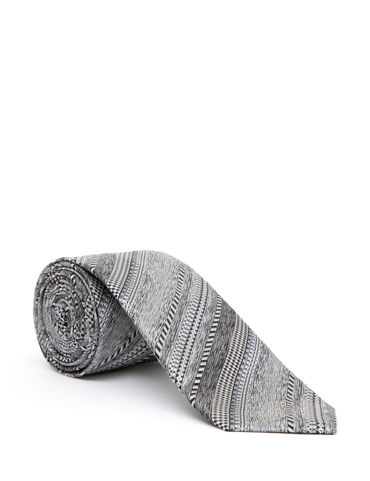 Gri İpek Kravat - 50288417001