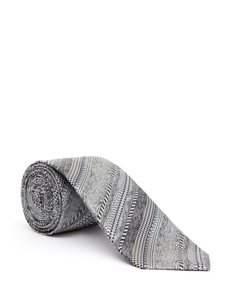 Gri İpek Kravat - 50288417001