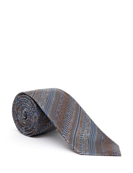 Kahverengi İpek Kravat - 50288417003