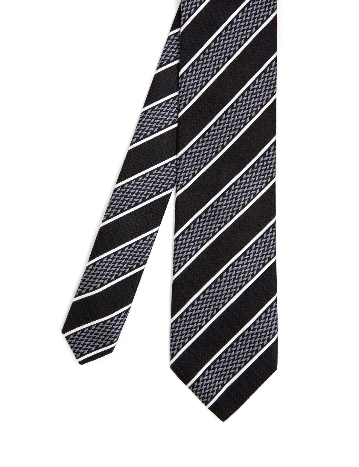 Siyah İpek Kravat - 50288422001