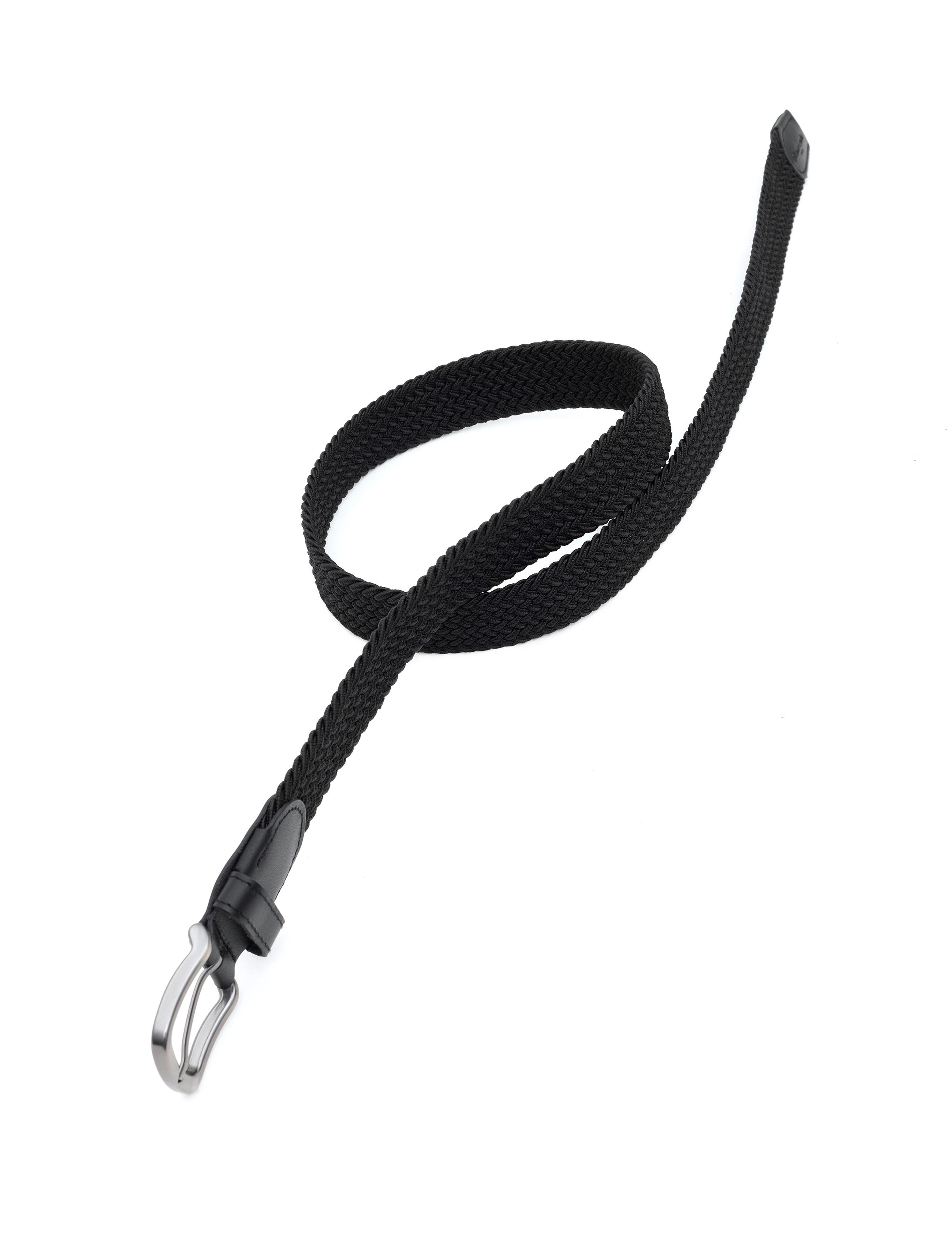 Siyah %100 Deri Örgü Kemer