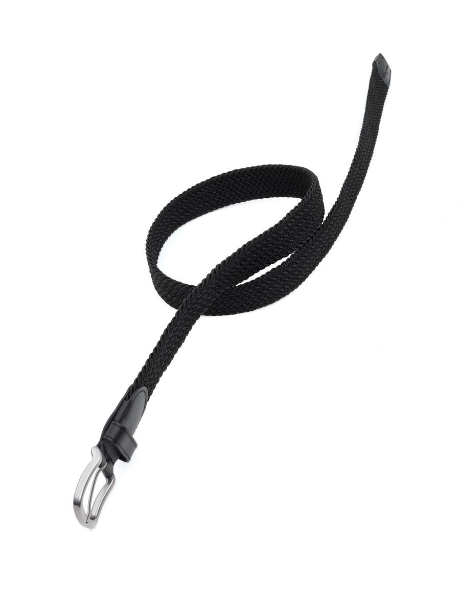 Siyah %100 Deri Örgü Kemer