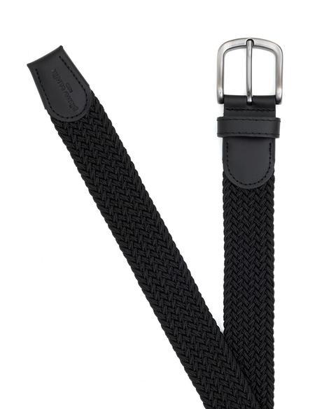 Siyah %100 Deri Örgü Kemer - 50294400014