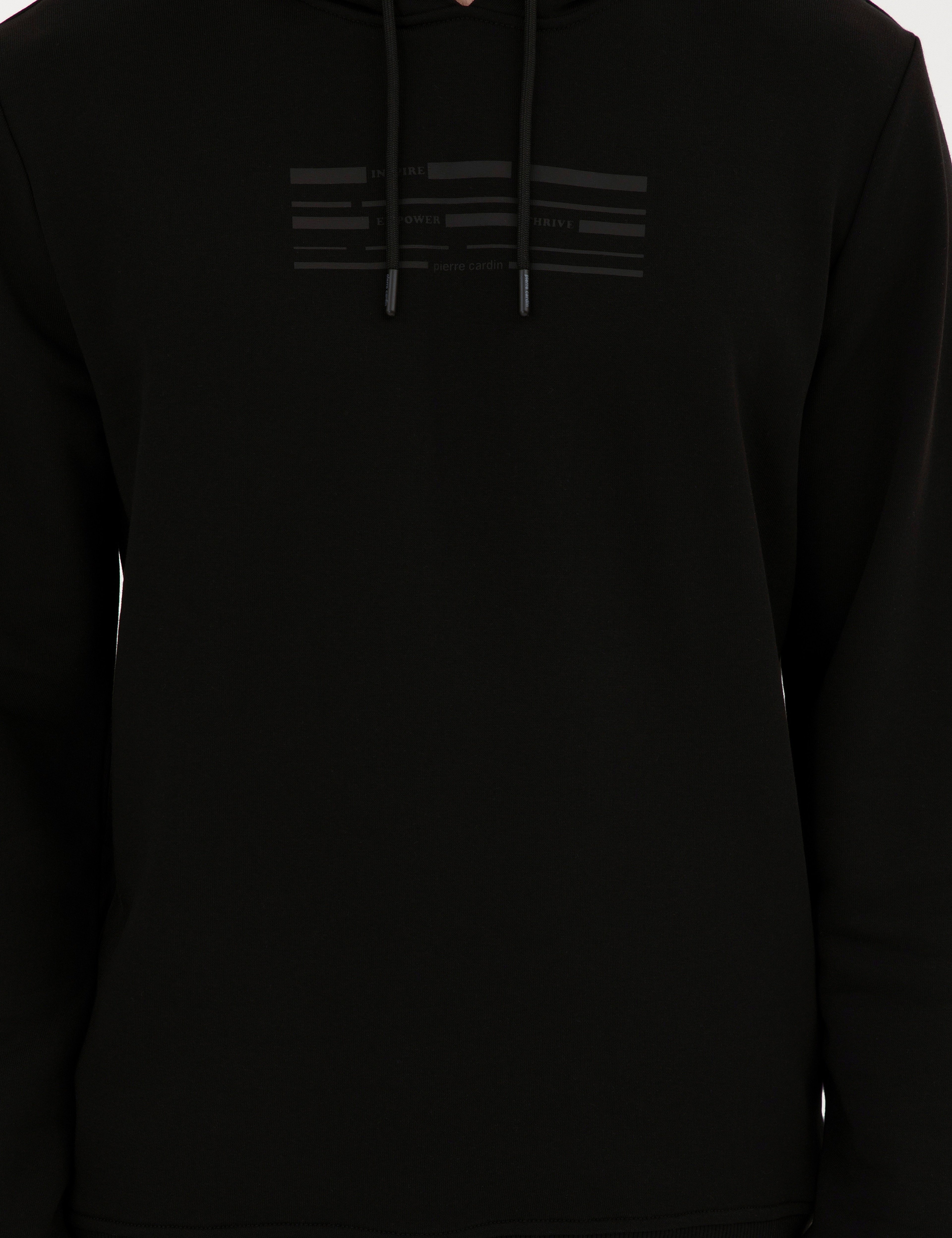 Siyah Regular Fit Sweatshirt