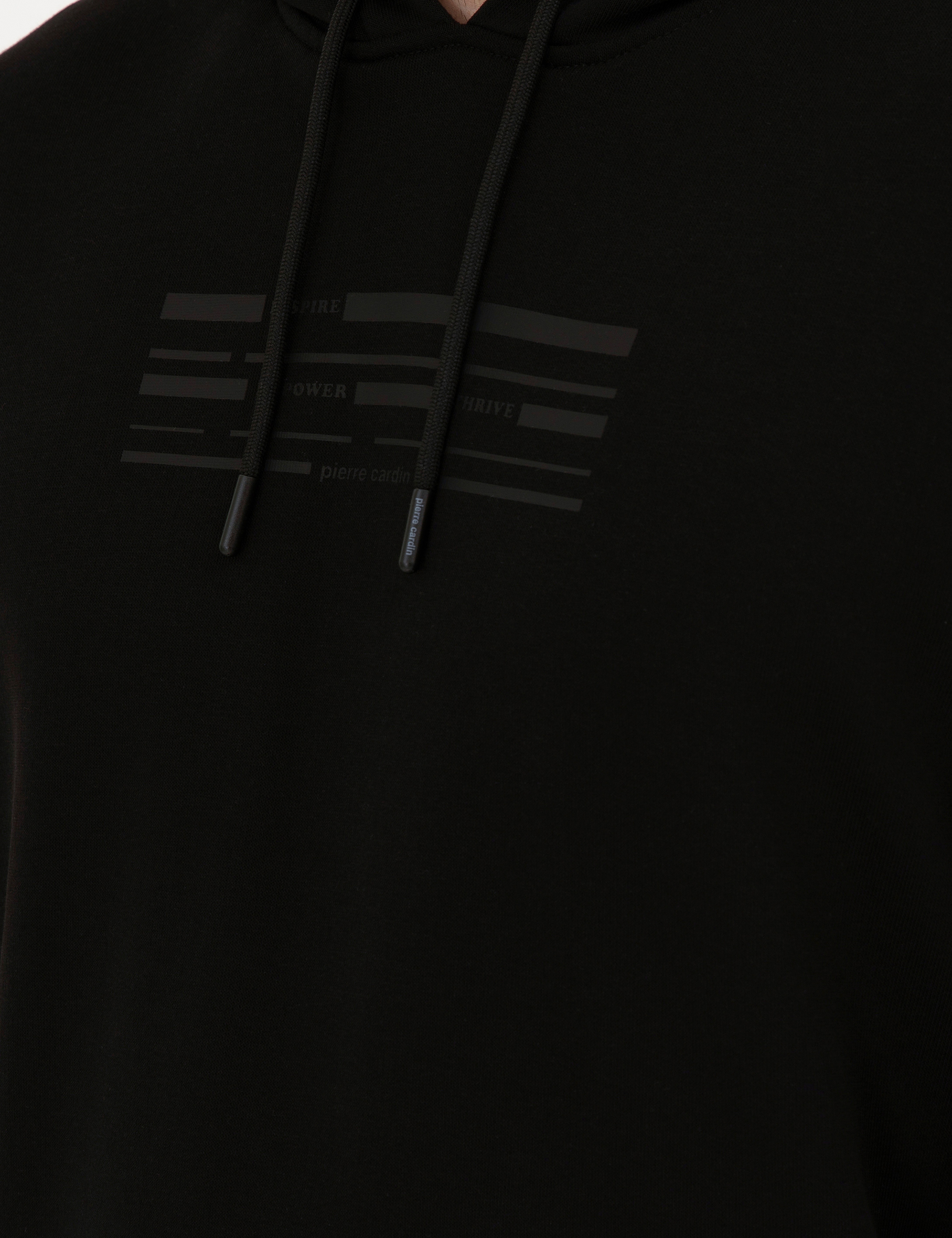 Siyah Regular Fit Sweatshirt