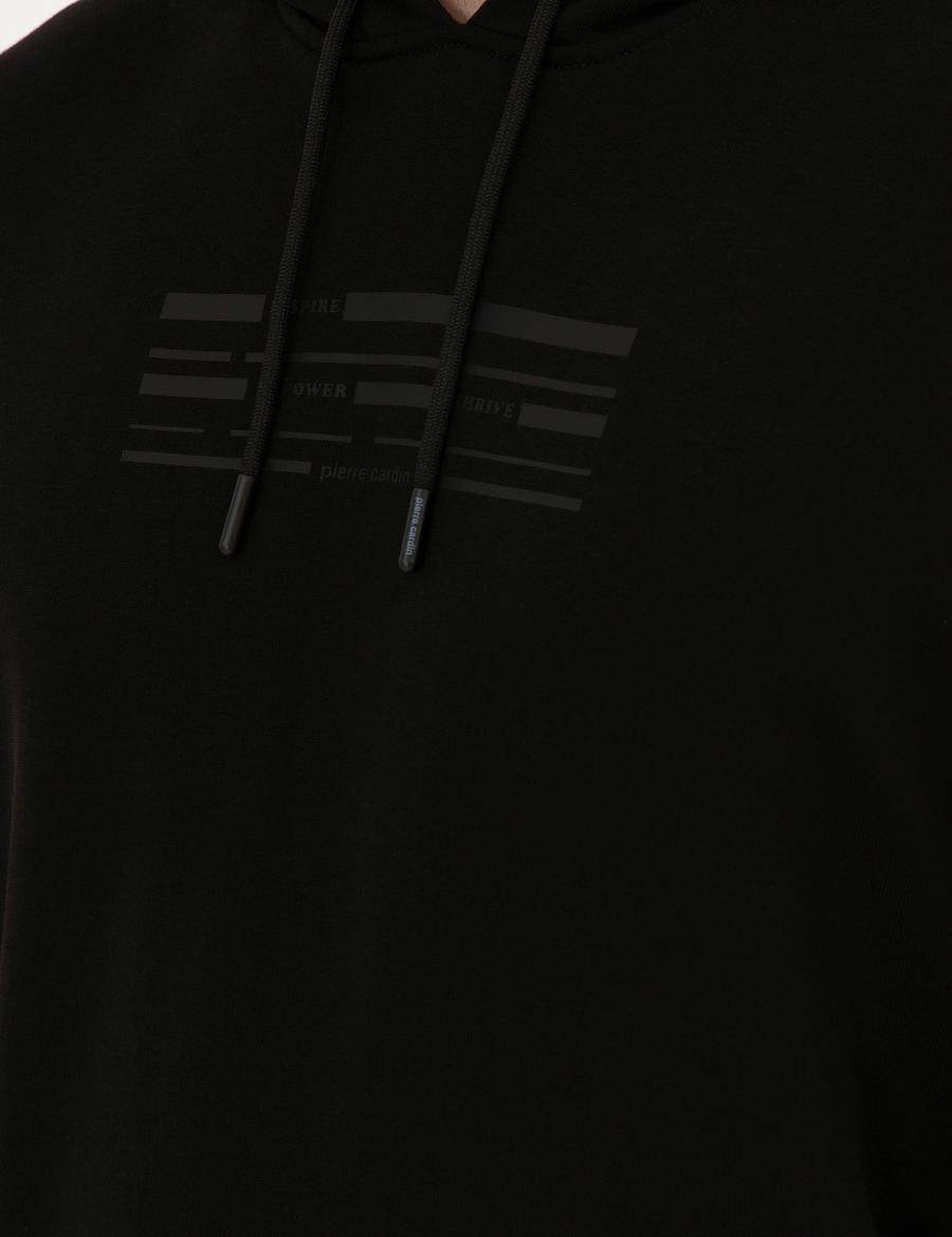 Siyah Regular Fit Sweatshirt