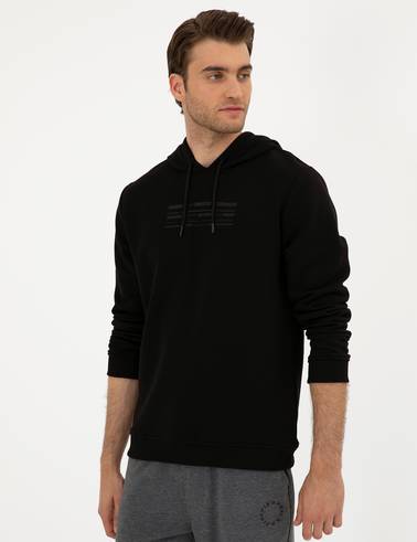 Siyah Regular Fit Sweatshirt