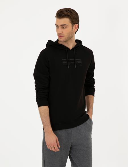 Siyah Regular Fit Sweatshirt - 50295772001