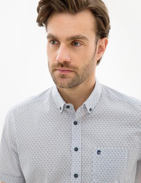 Lacivert Regular Fit Kısa Kollu Gömlek - 50221365019