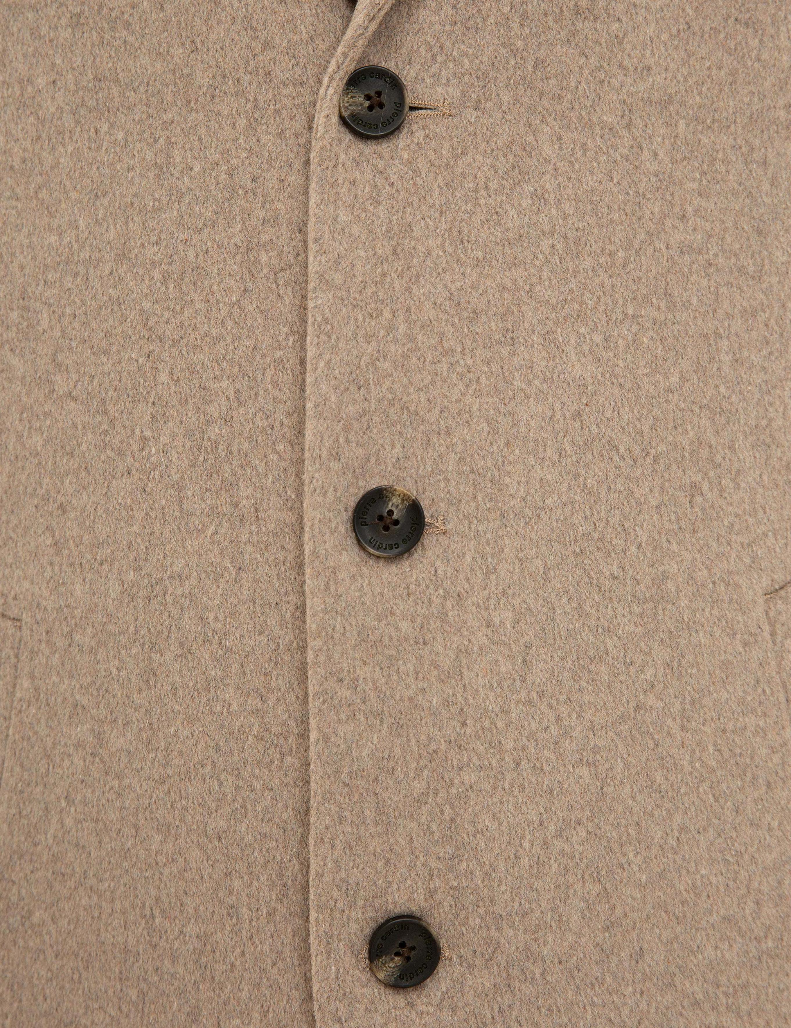 Bej Ex. Slim Fit Kaşe Kaban