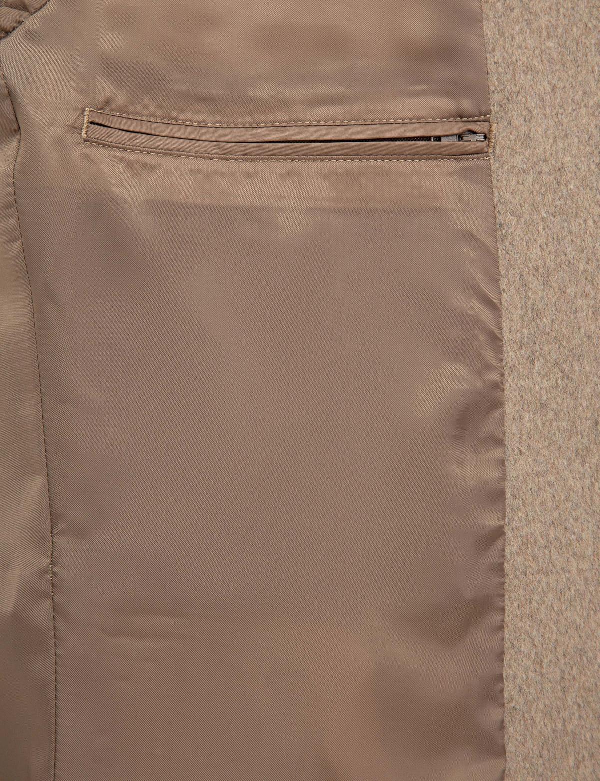 Bej Ex. Slim Fit Kaşe Kaban - 50230243015