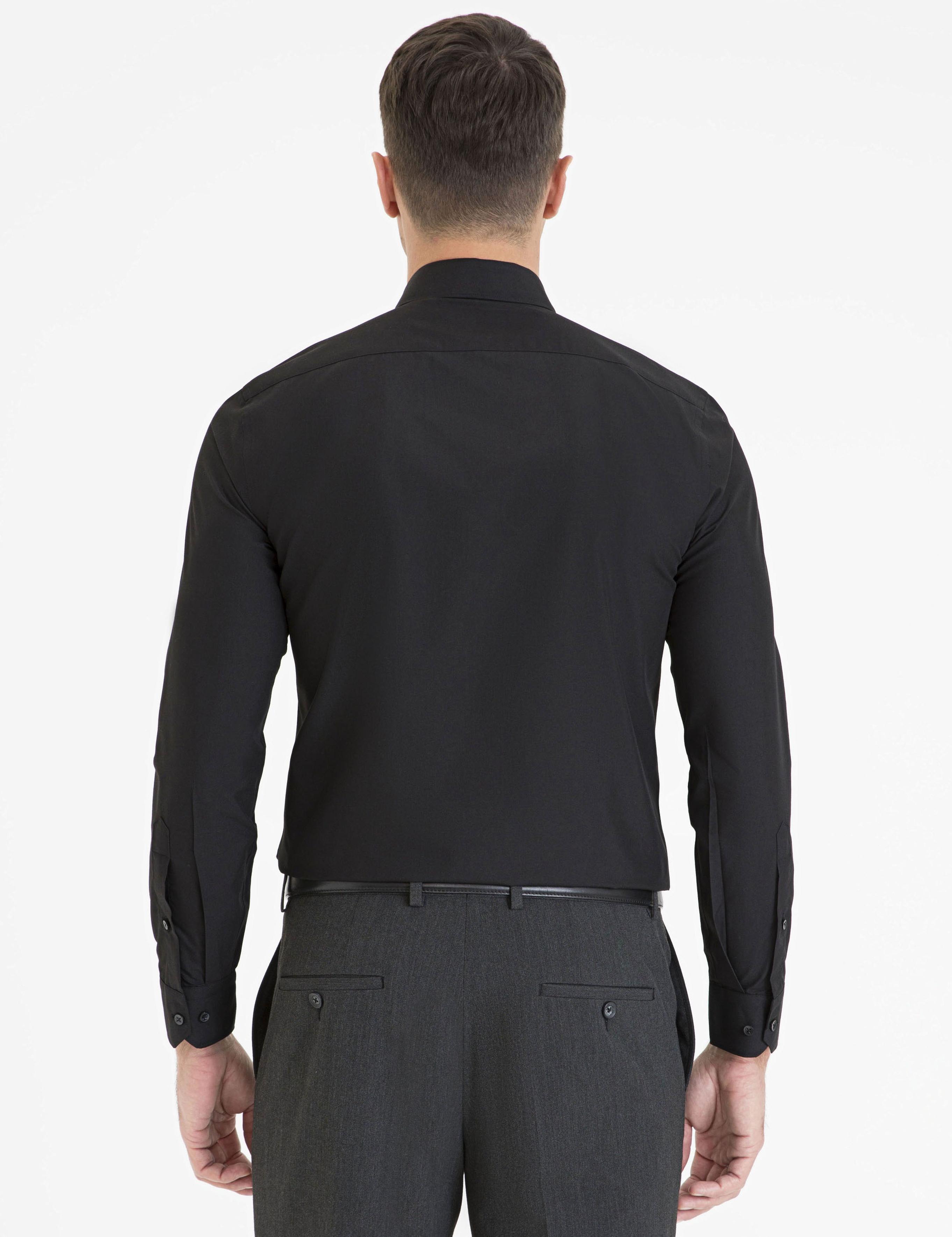 Siyah Slim Fit Basic Gömlek