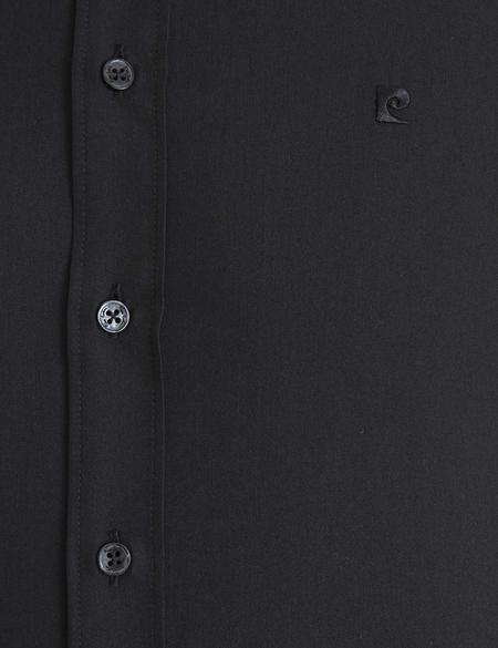 Siyah Slim Fit Basic Gömlek - 50233539043