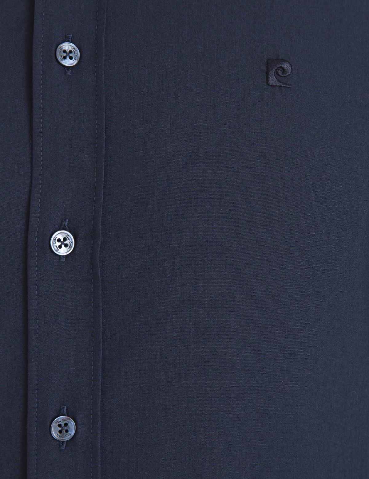 Lacivert Slim Fit Basic Gömlek - 50233539025