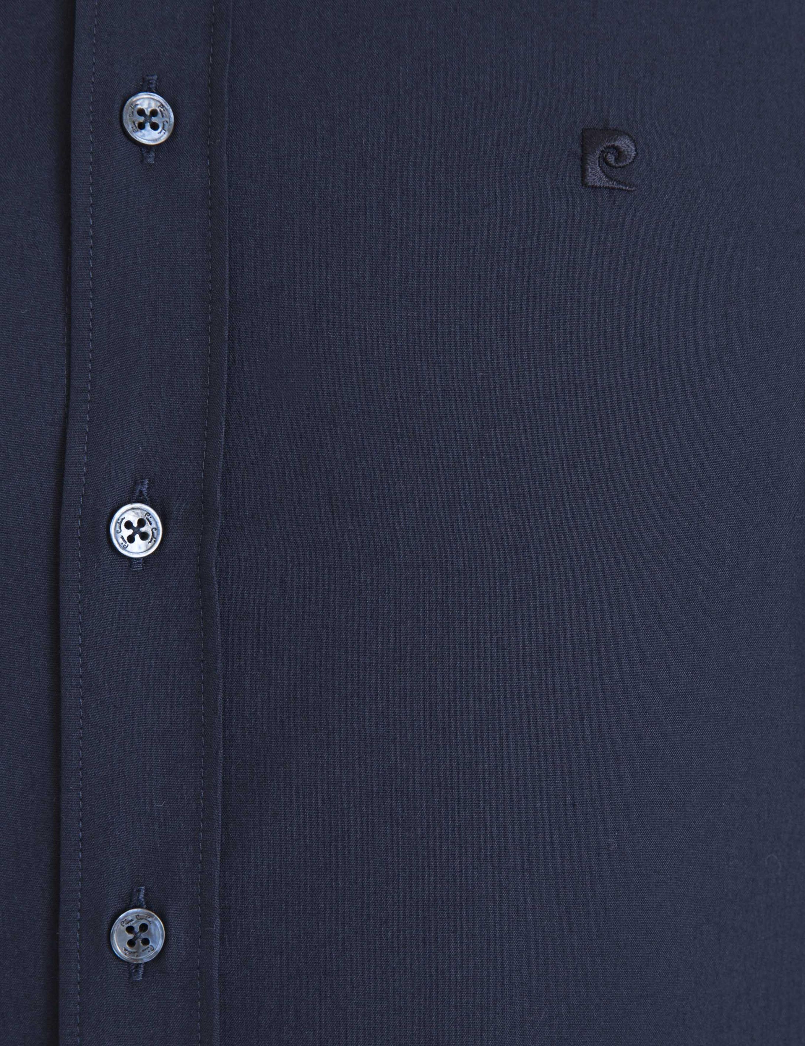 Lacivert Slim Fit Basic Gömlek