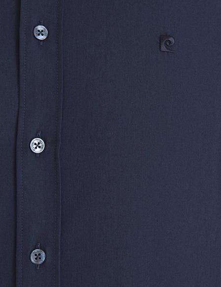 Lacivert Slim Fit Basic Gömlek - 50233539025