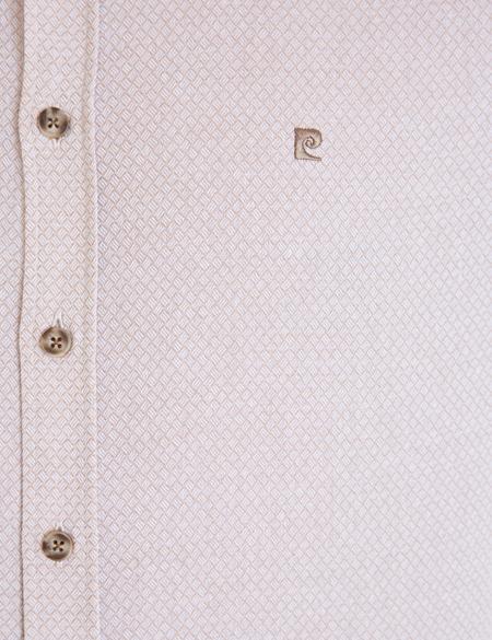 Bej Slim Fit Gömlek - 50233543019