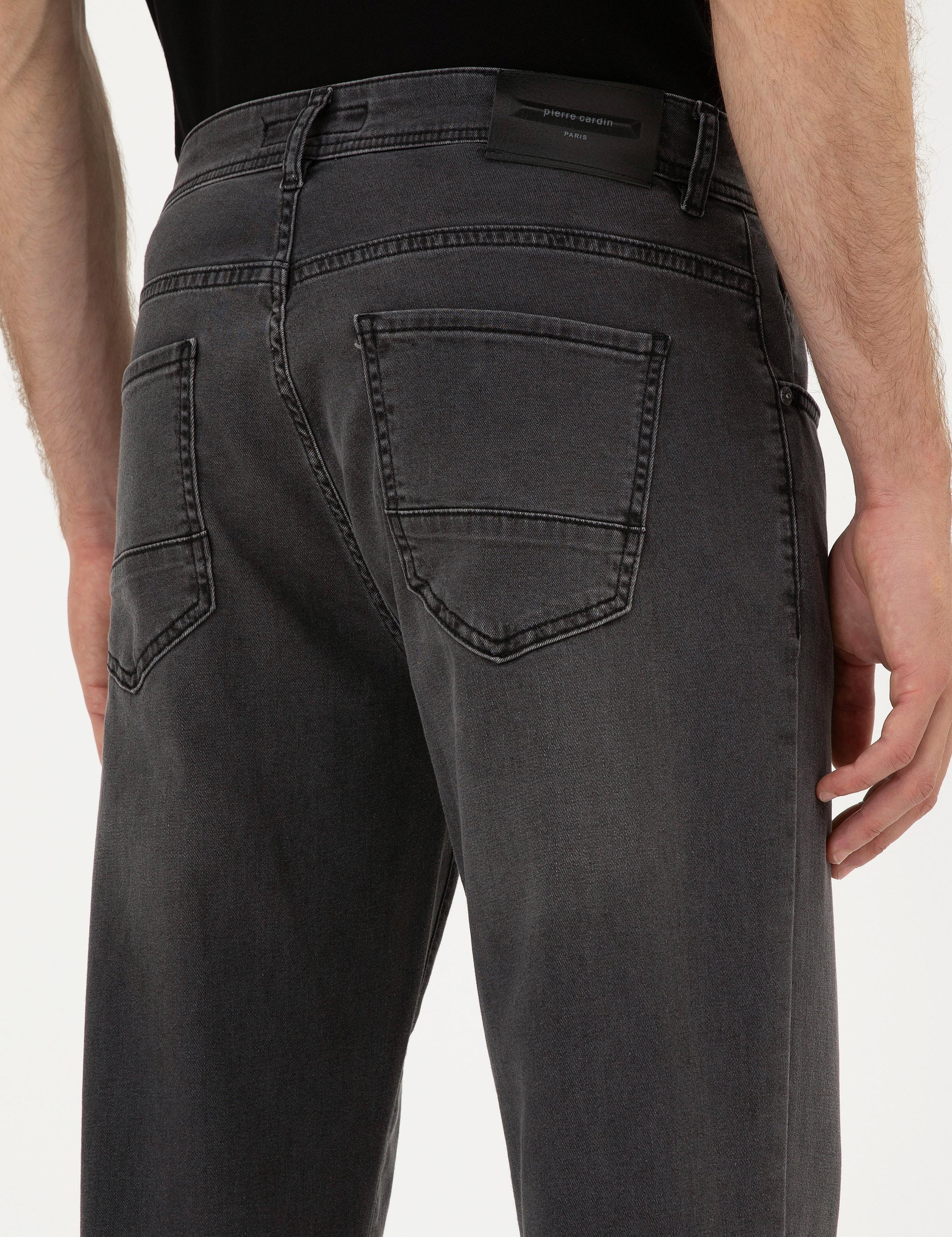 Antrasit Straight Fit Jean Pantolon