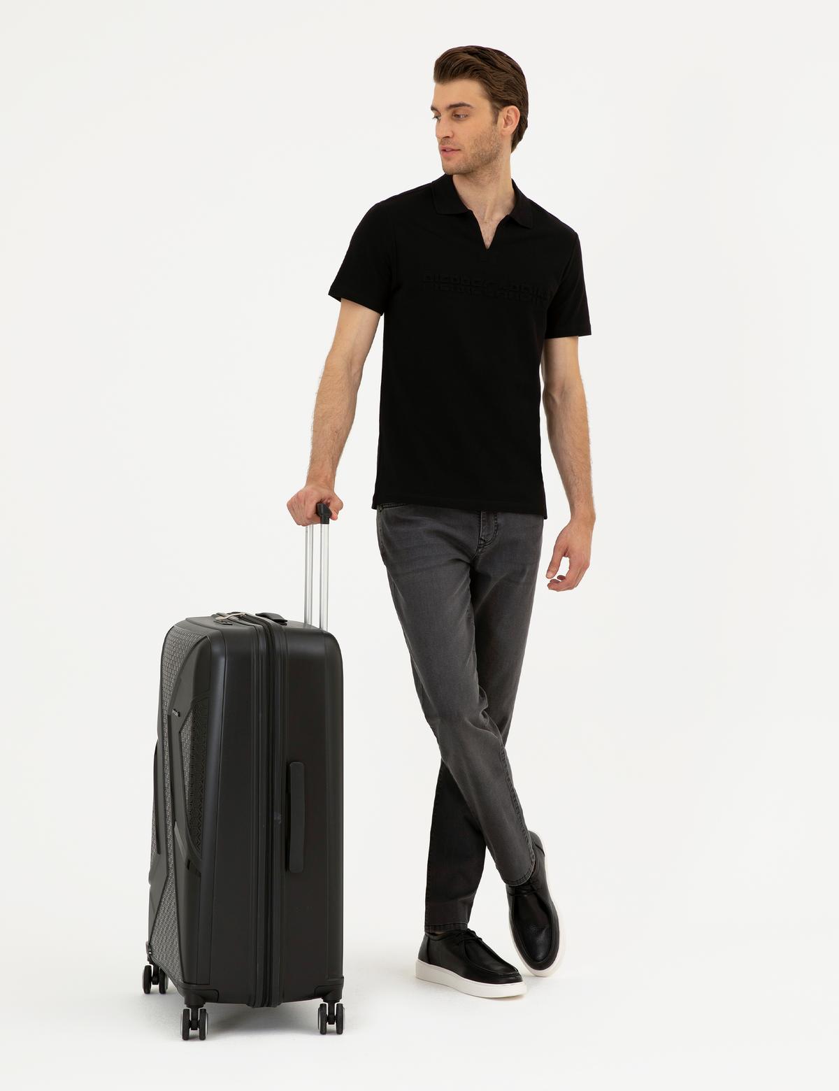 Antrasit Straight Fit Jean Pantolon