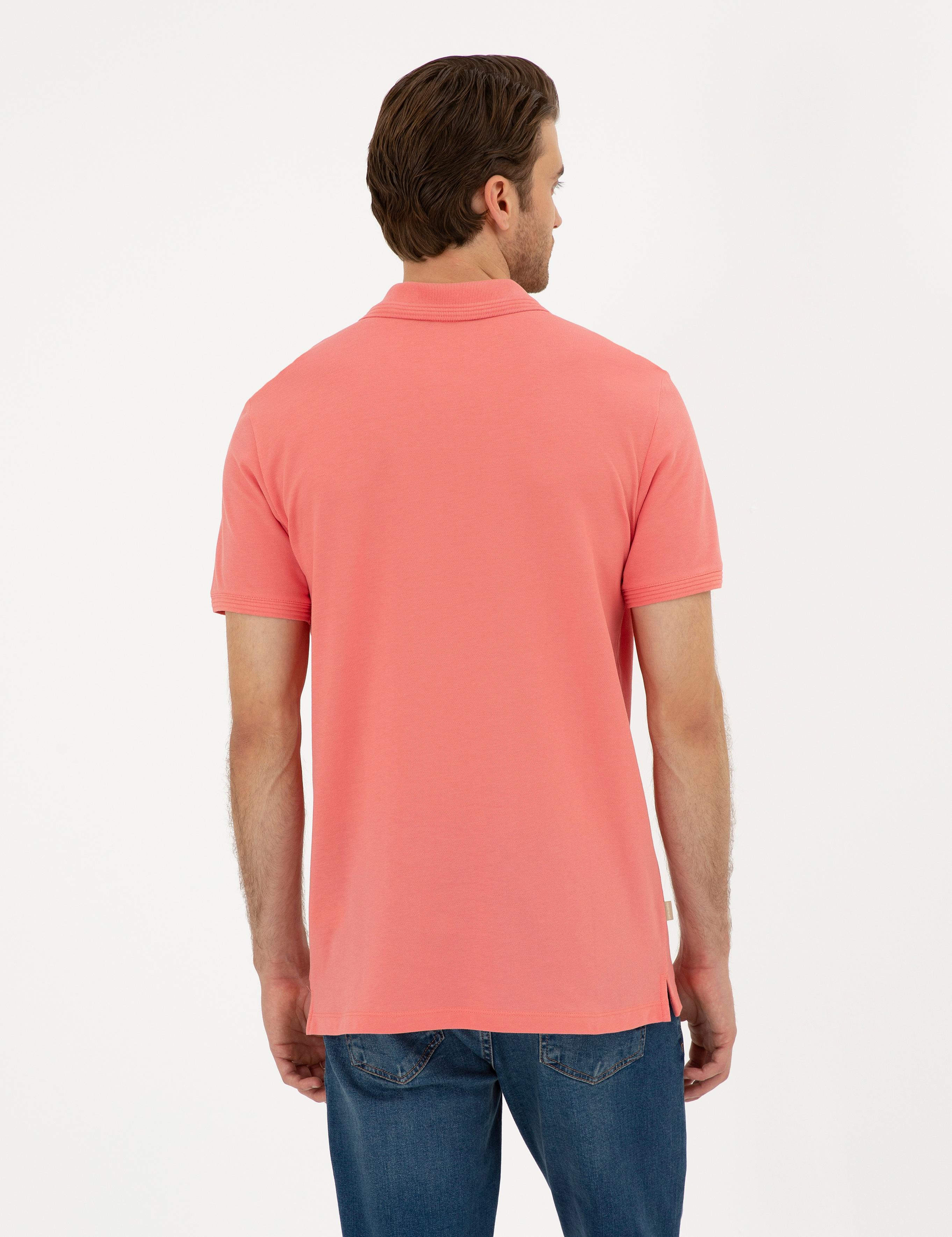 Pembe Regular Fit Basic Tişört