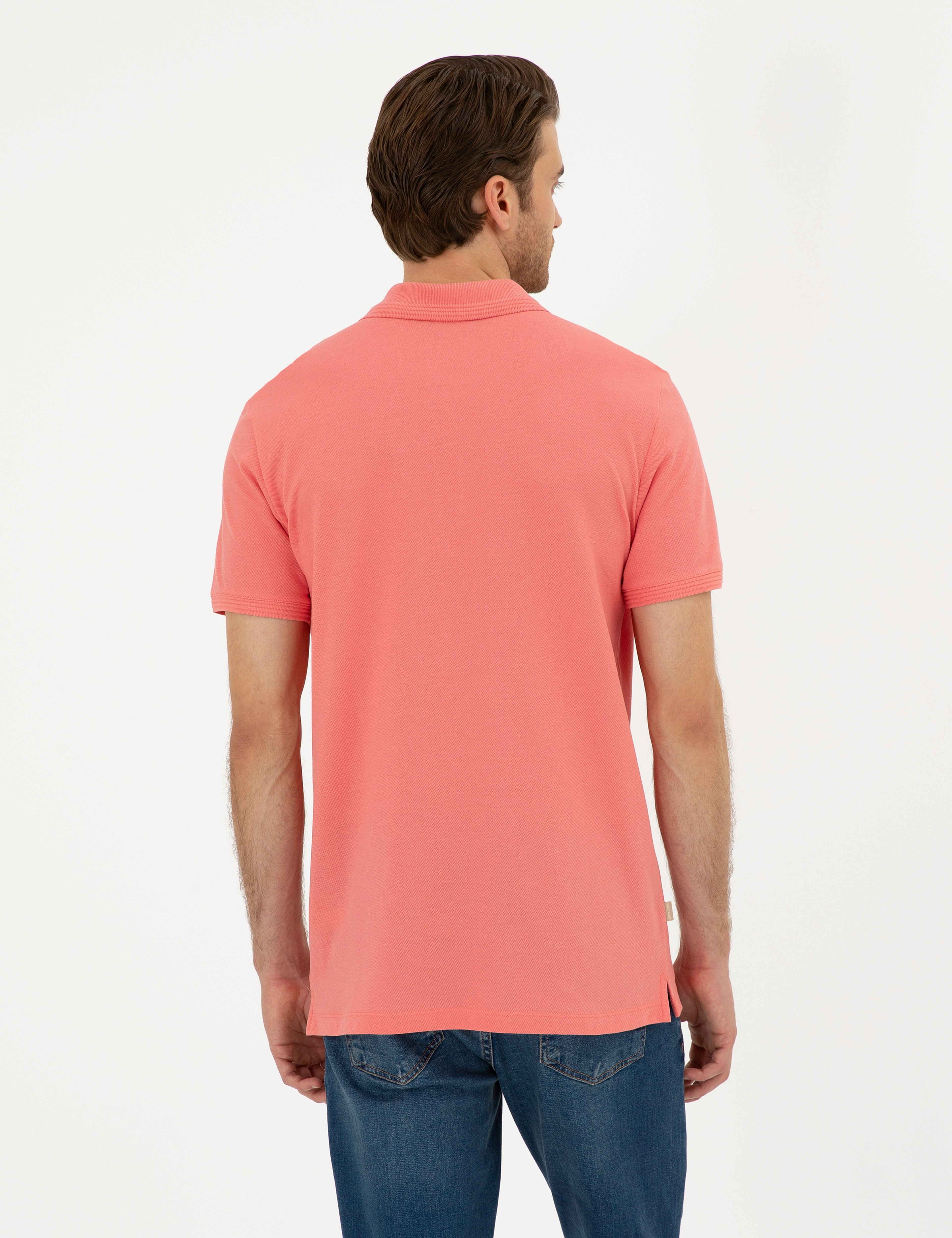 Pembe Regular Fit Basic Tişört