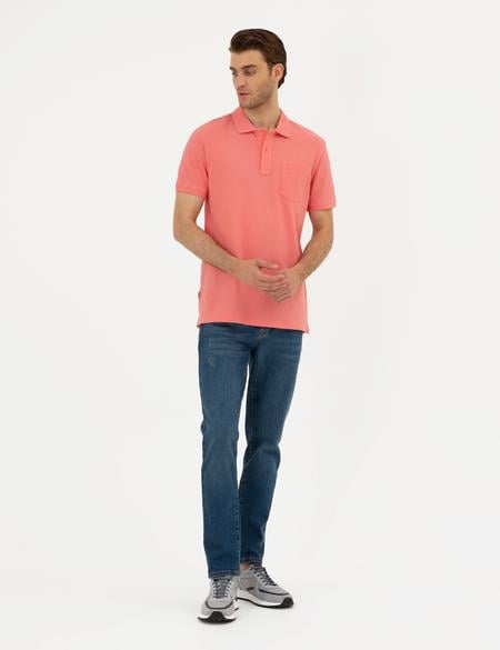 Pembe Regular Fit Basic Tişört - 50280753089