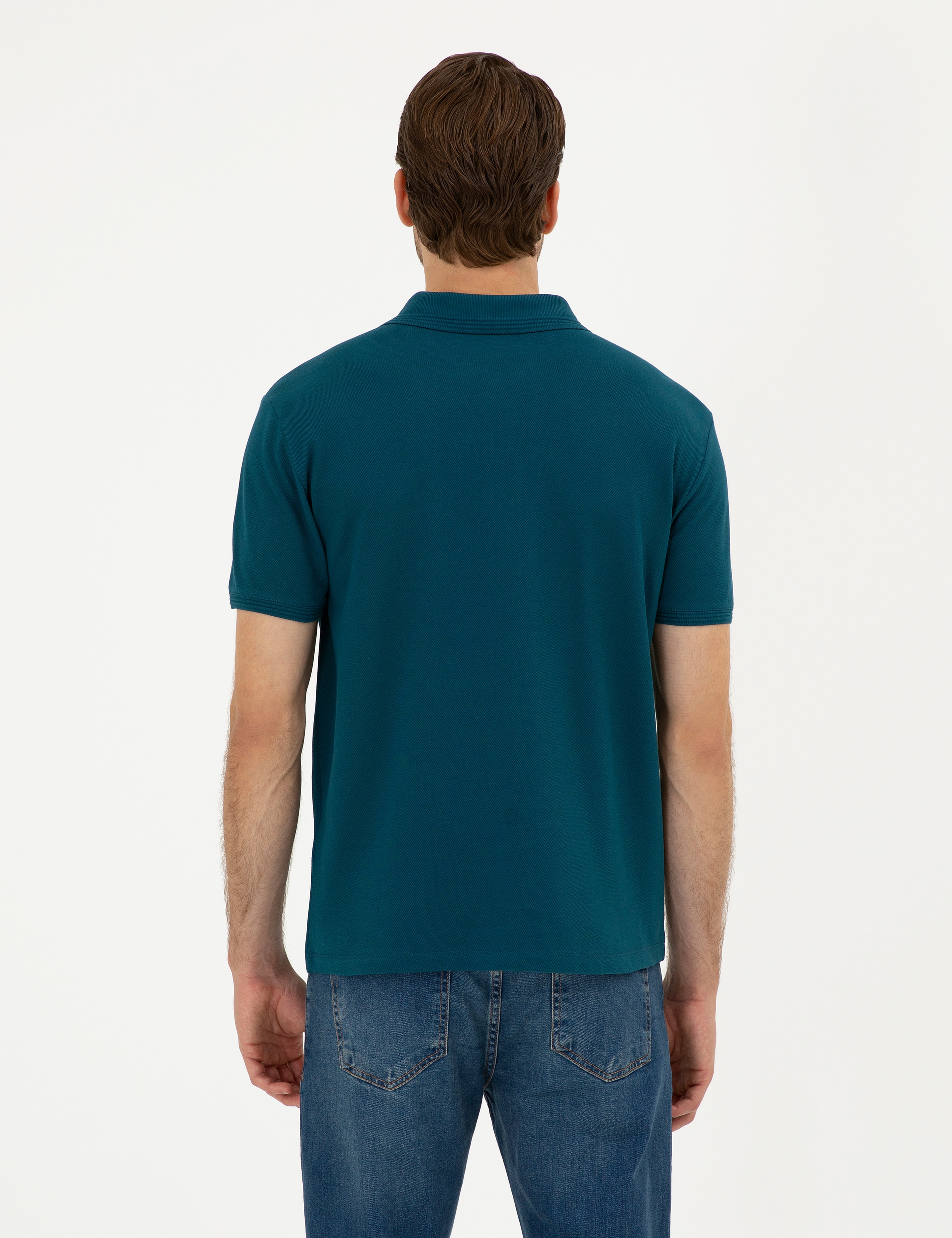 Zümrüt Slim Fit Basic Tişört - Image 5