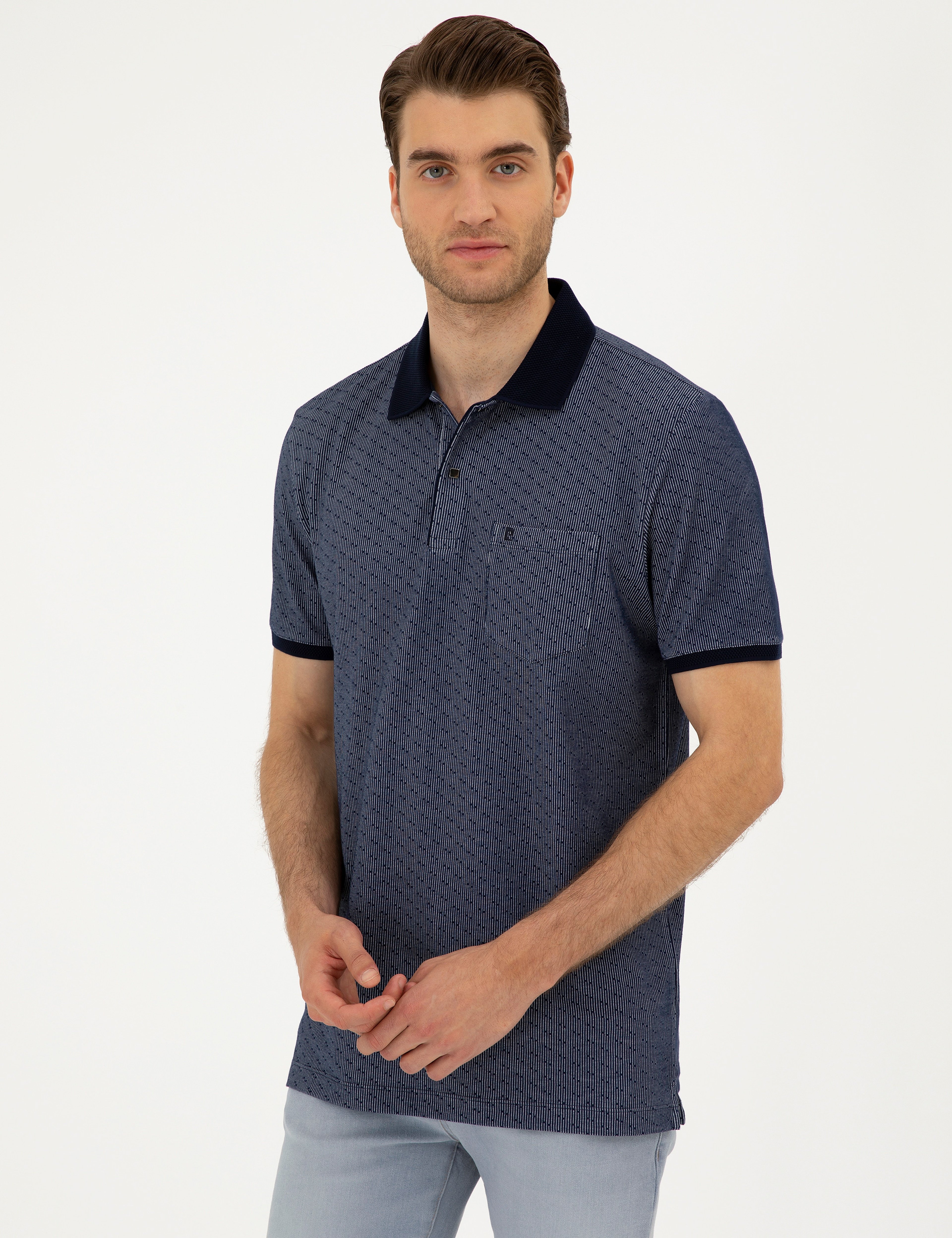 Lacivert Regular Fit Tişört - Image 3