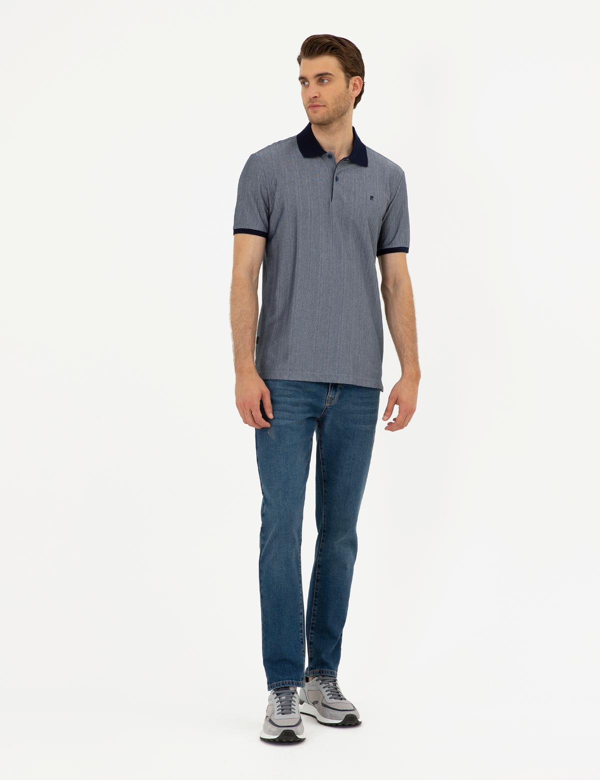 Lacivert Slim Fit Tişört - 50284327024