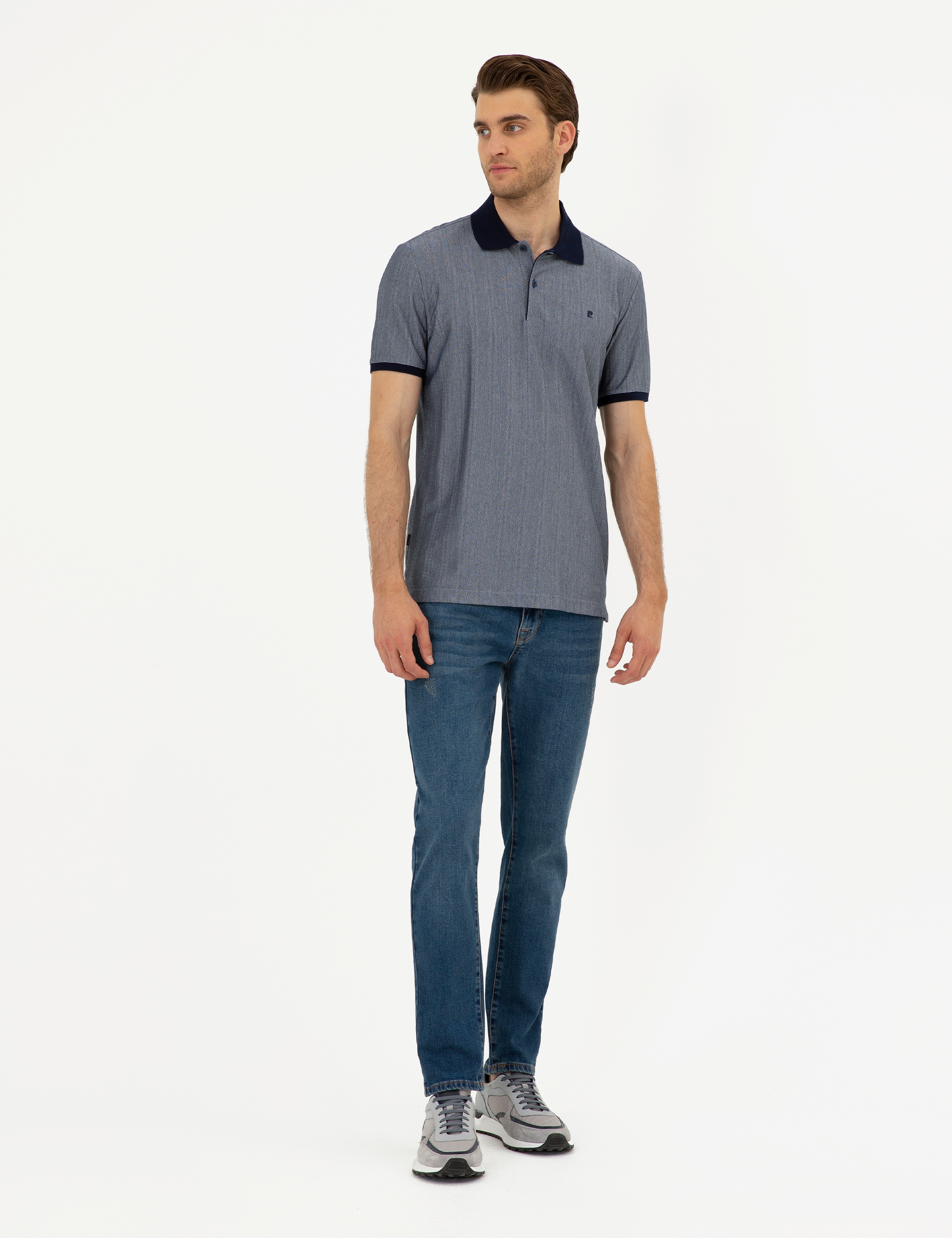Lacivert Slim Fit Tişört - Image 4