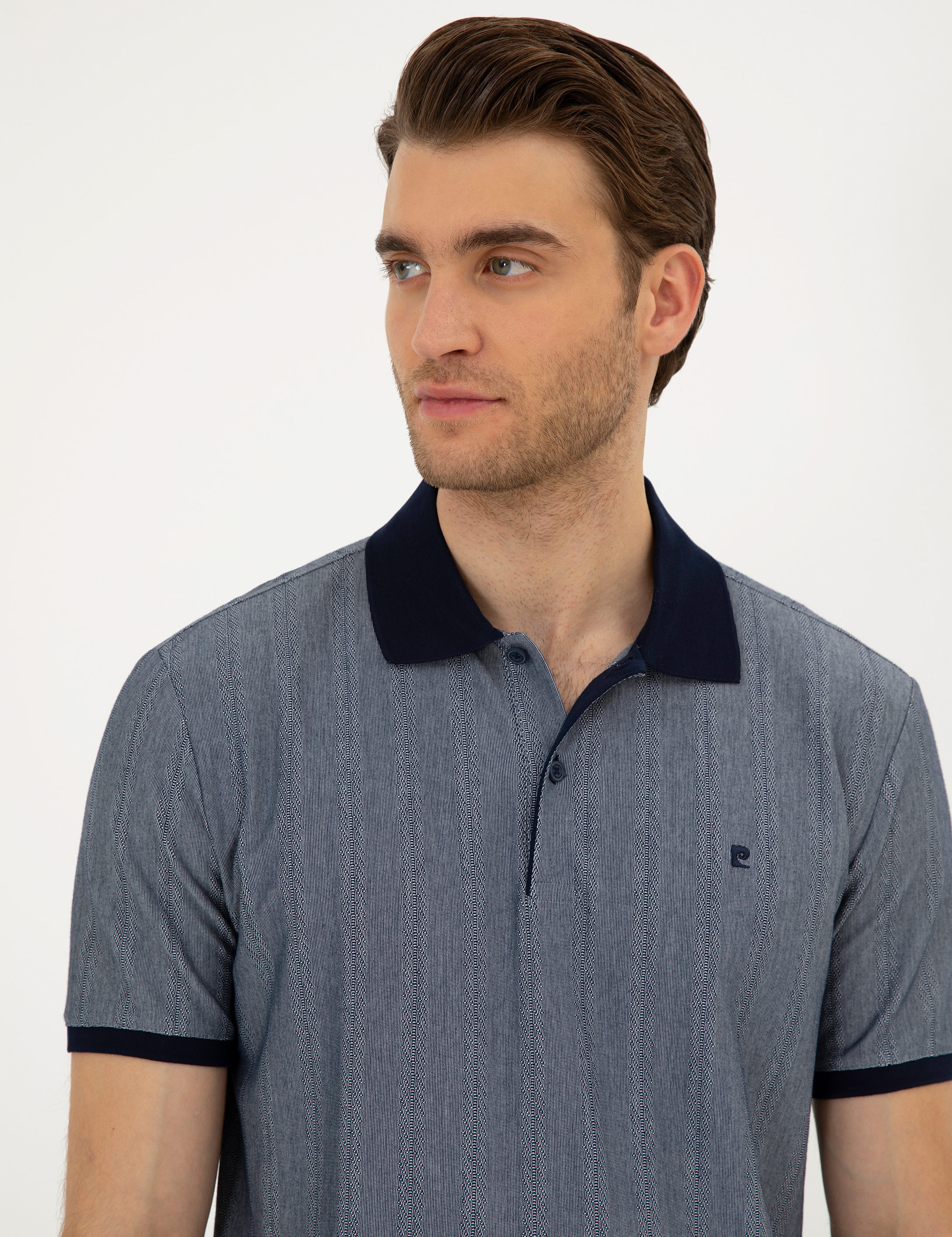 Lacivert Slim Fit Tişört - Image 2