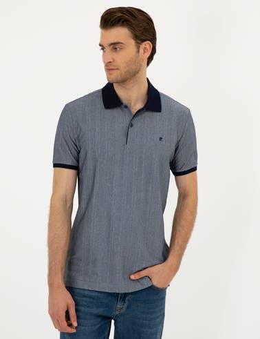 Lacivert Slim Fit Tişört