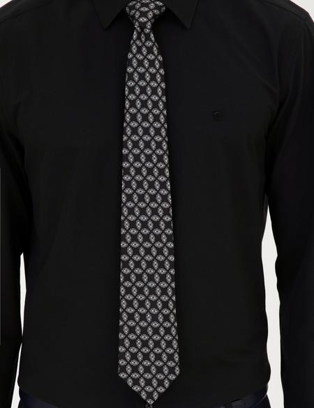 Siyah Regular Fit Uzun Kollu Basic Gömlek - 50289411043