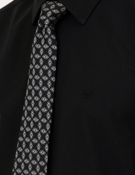 Siyah Regular Fit Uzun Kollu Basic Gömlek - 50289411043