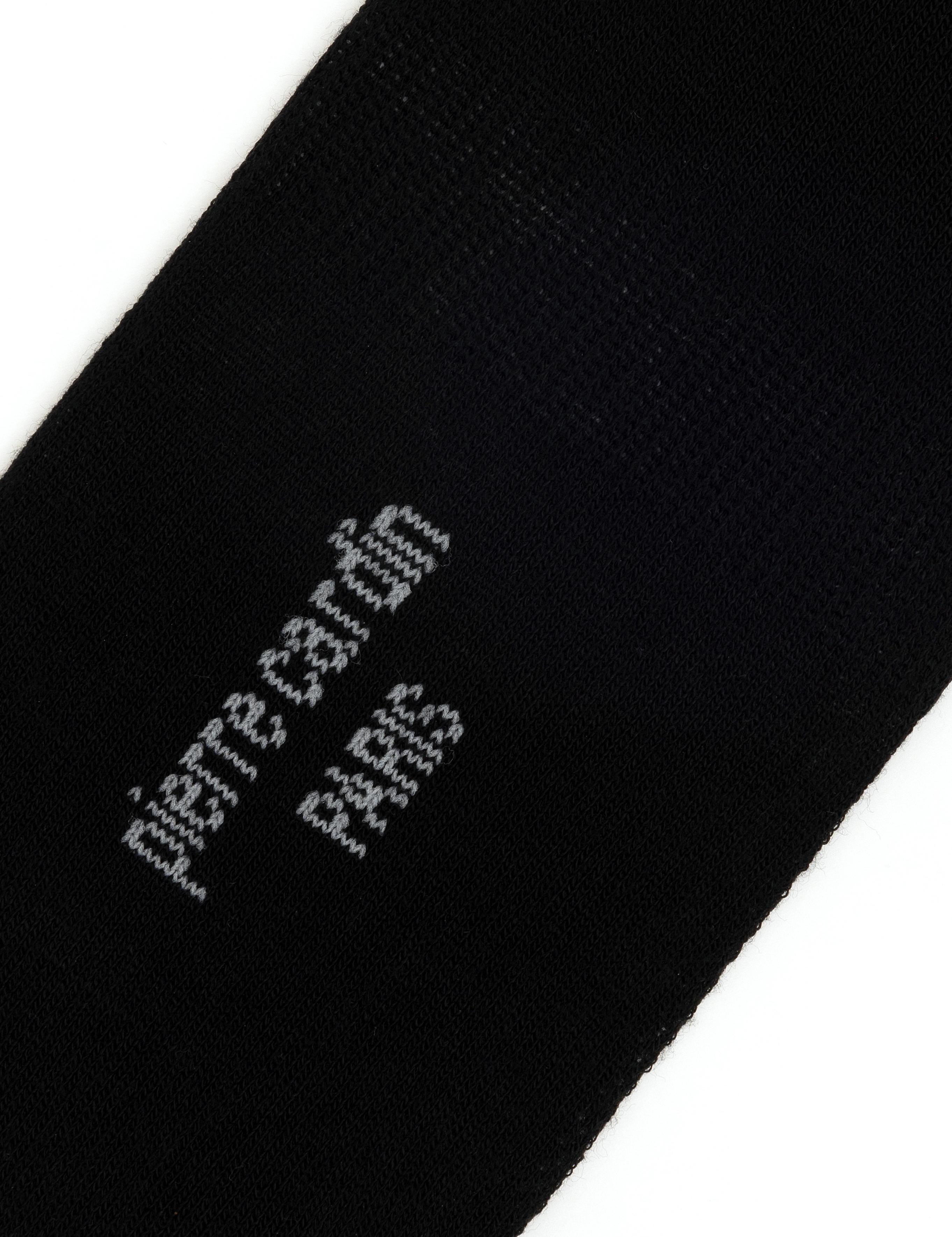 Erkek Bambu Karışımlı Siyah Babet Desenli Çorap