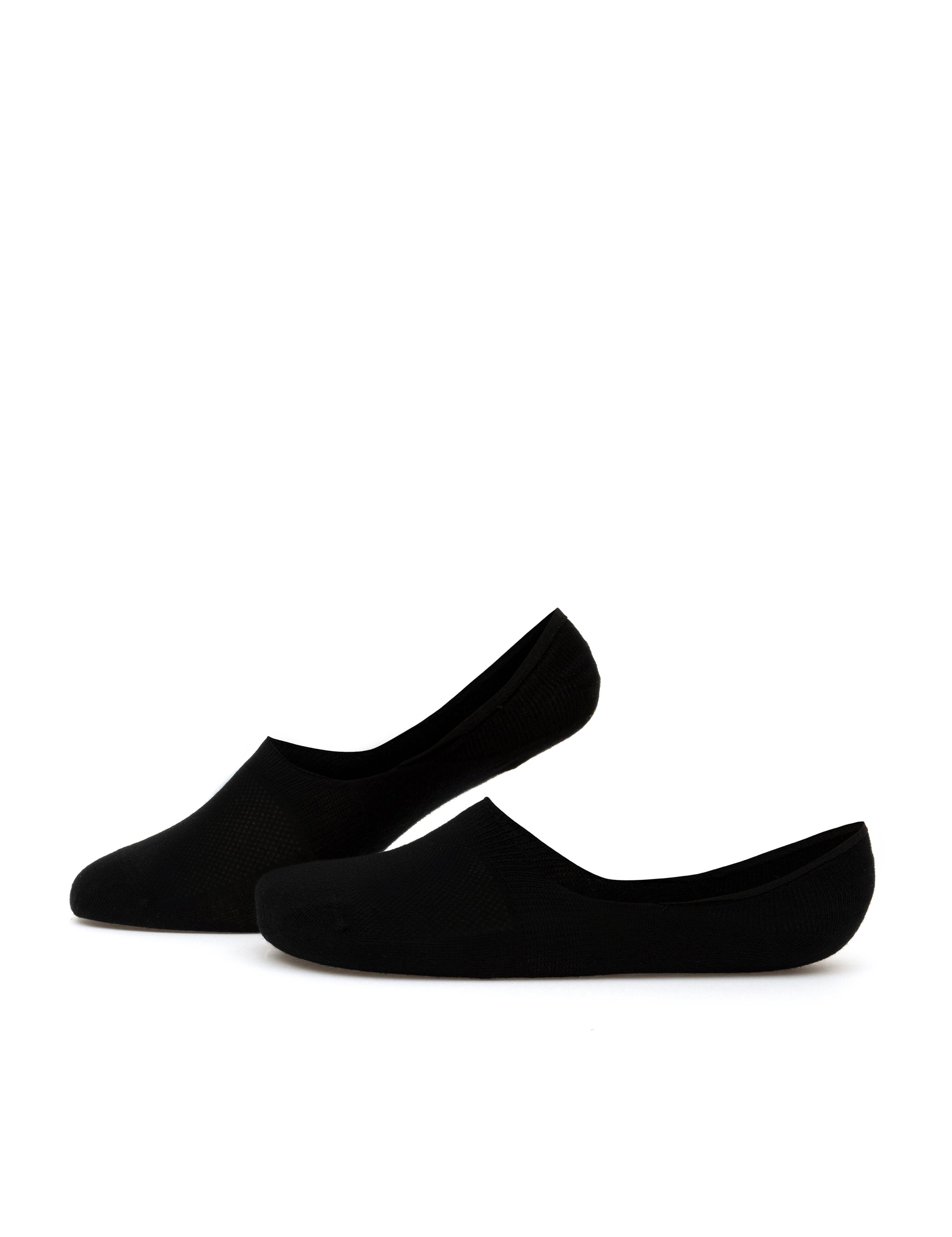 Erkek Bambu Karışımlı Siyah Babet Desenli Çorap