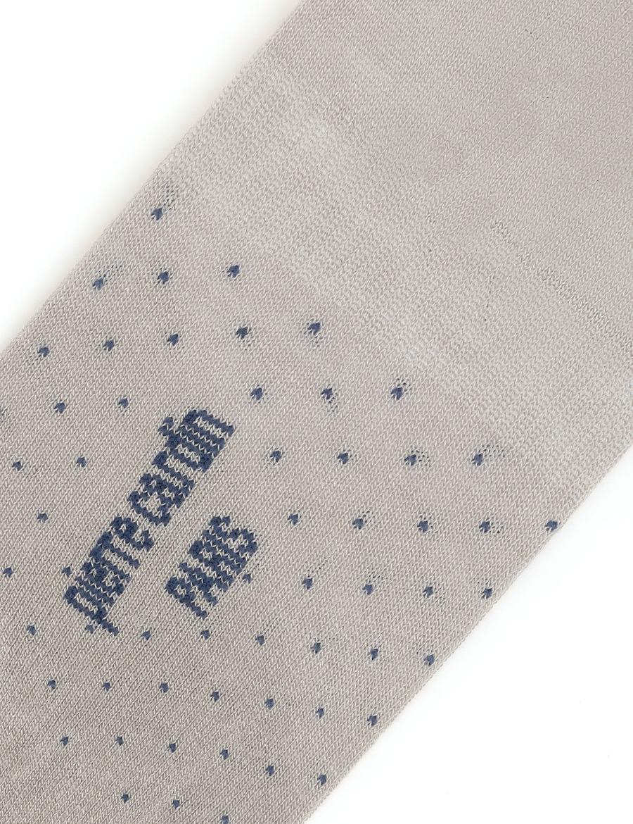 Erkek Bambu Karışımlı Gri Babet Desenli Çorap