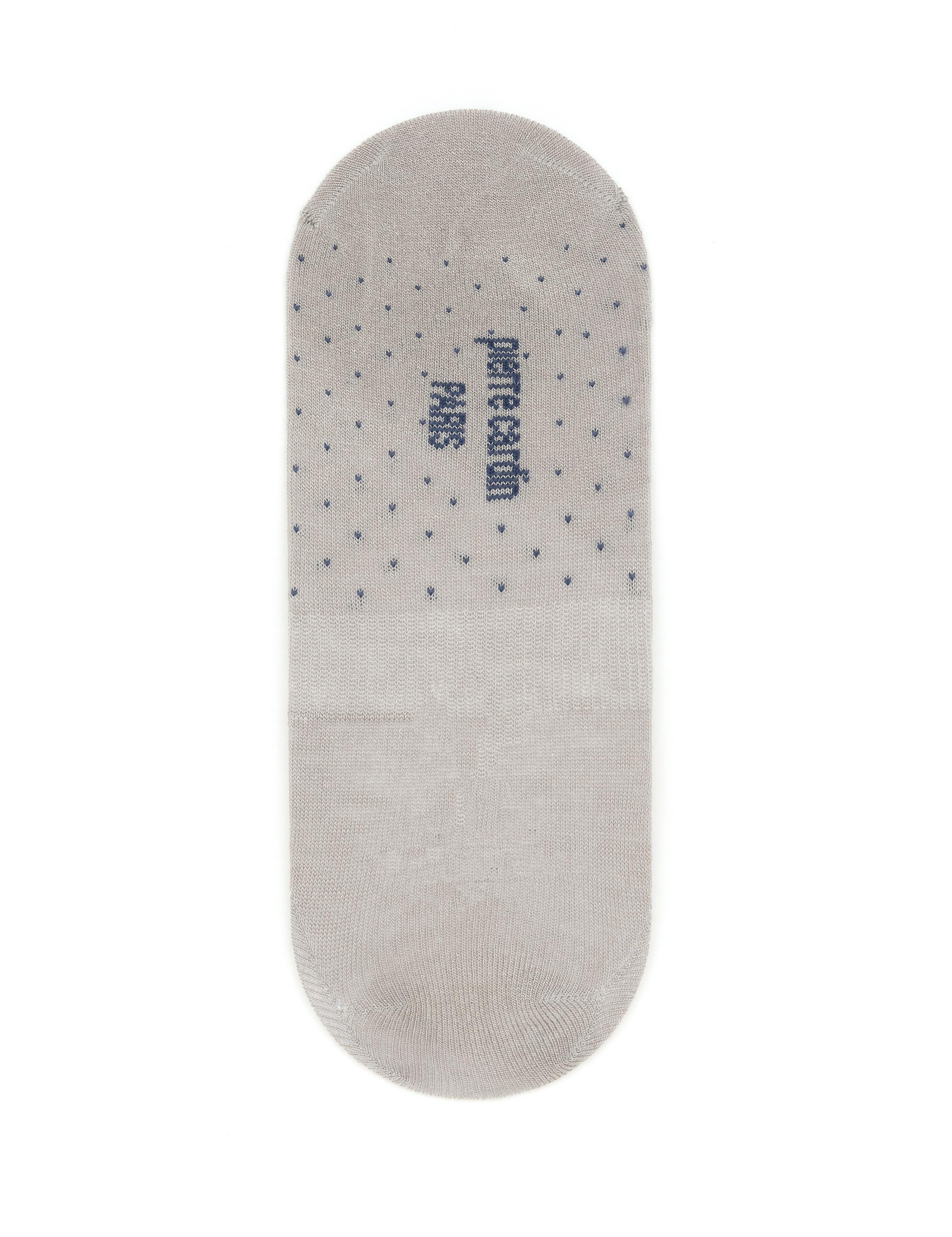 Erkek Bambu Karışımlı Gri Babet Desenli Çorap