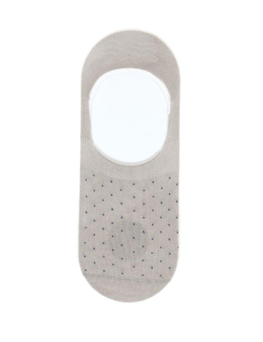 Erkek Bambu Karışımlı Gri Babet Desenli Çorap