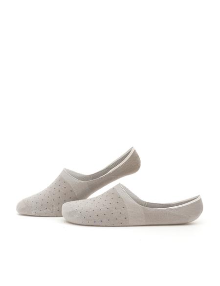 Erkek Bambu Karışımlı Gri Babet Desenli Çorap - 50291782002