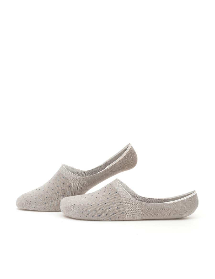 Erkek Bambu Karışımlı Gri Babet Desenli Çorap