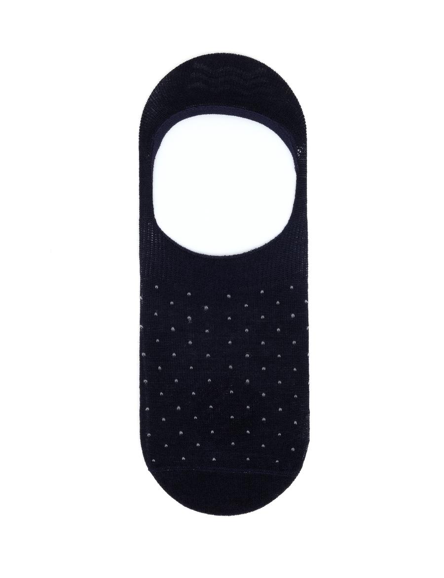 Erkek Bambu Karışımlı Lacivert Babet Desenli Çorap