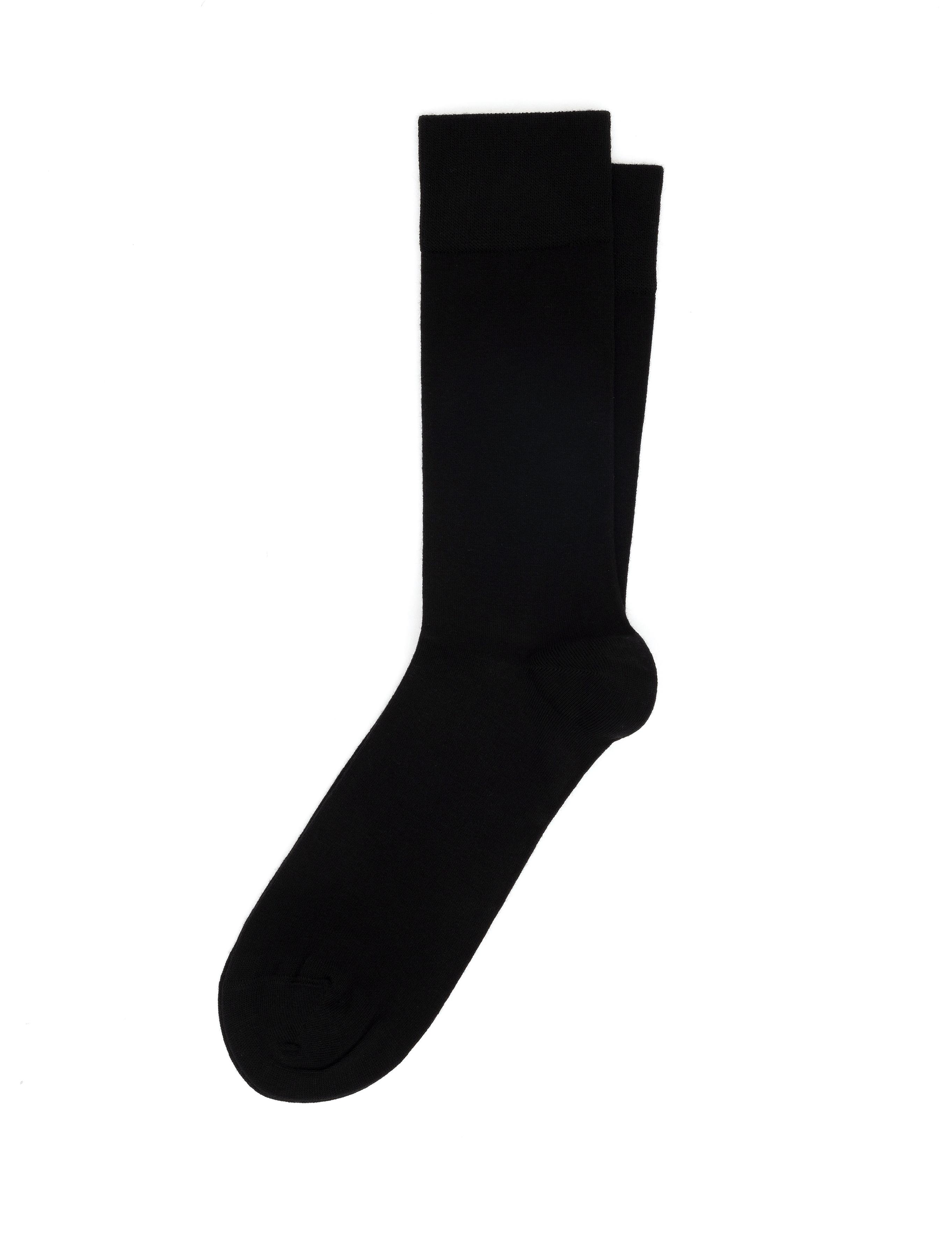 Erkek Pamuk Karışımlı Siyah Soket Basic Çorap